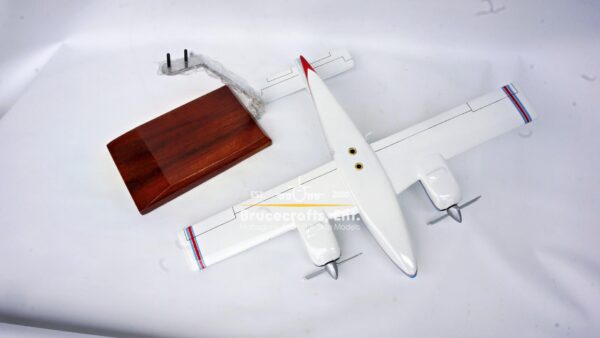 Model of Beechcraft Model 76 Duchess with detailed craftsmanship.